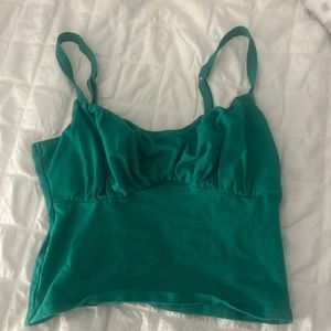 hollister green top